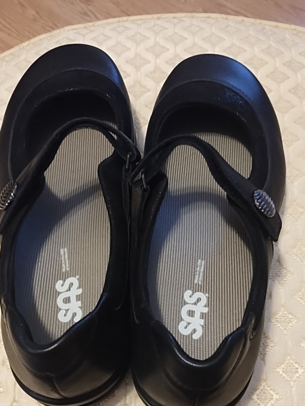 SAS Black Mary Jane Walking Shoe - Picture 3 of 10